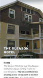Mobile Screenshot of gleasonhotel.com